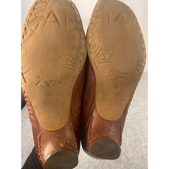 Pikolinos Gandia Brown Leather Slip On Woman's‎ Loafer EU Size 40/US Size 9.5 - Picture 6 of 7